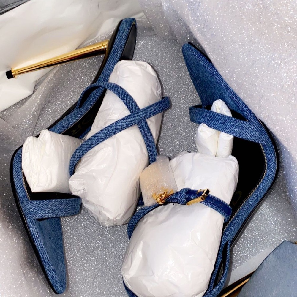 Denim Tom ford limited addition sandal heels